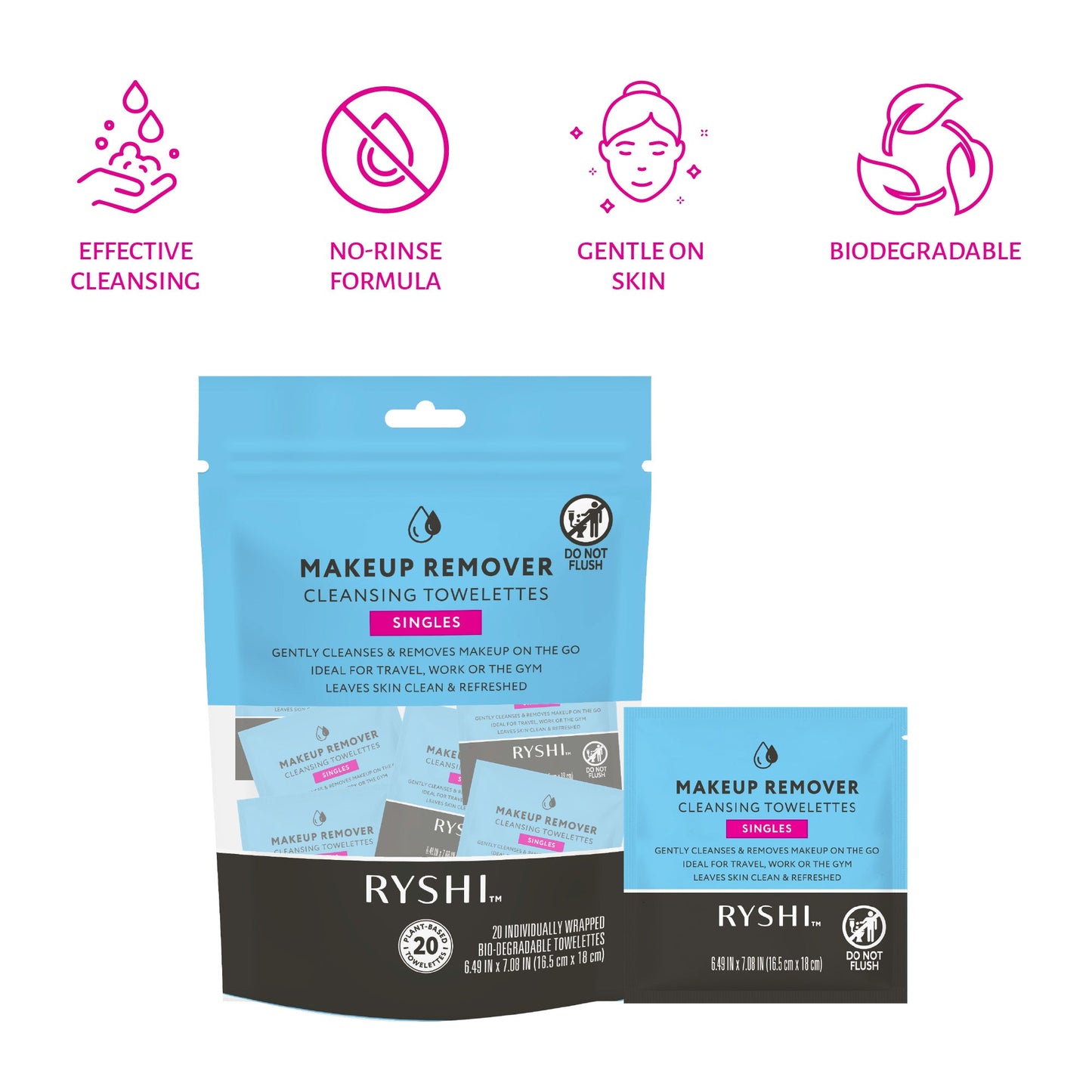Everyday Care & Clean Bundle: Baby Wipes with Aloe + Makeup Remover Cleansing Towelettes