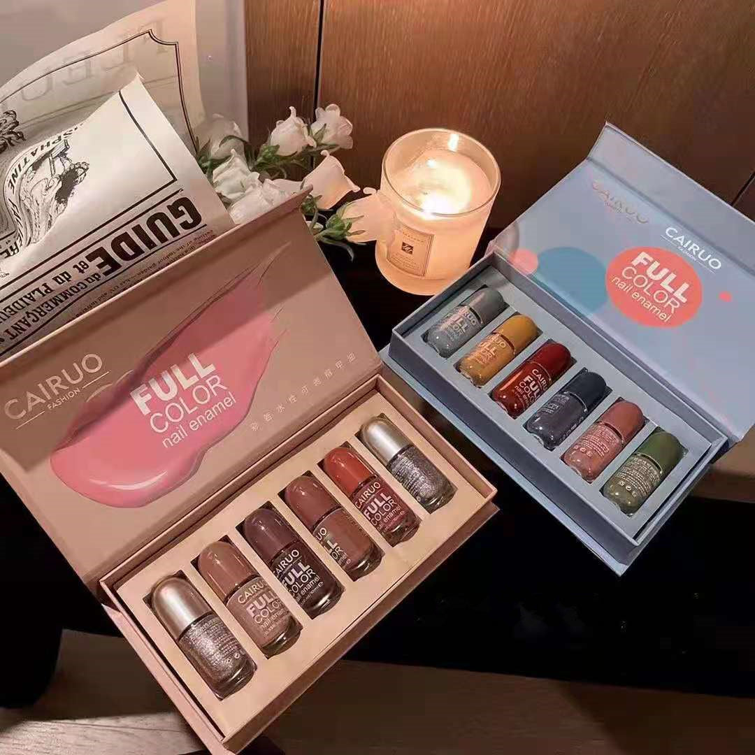 Macaron Color Set Water-based Nail Polish Set