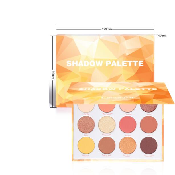 Matte And Metallic Glitter Eyeshadow Palette