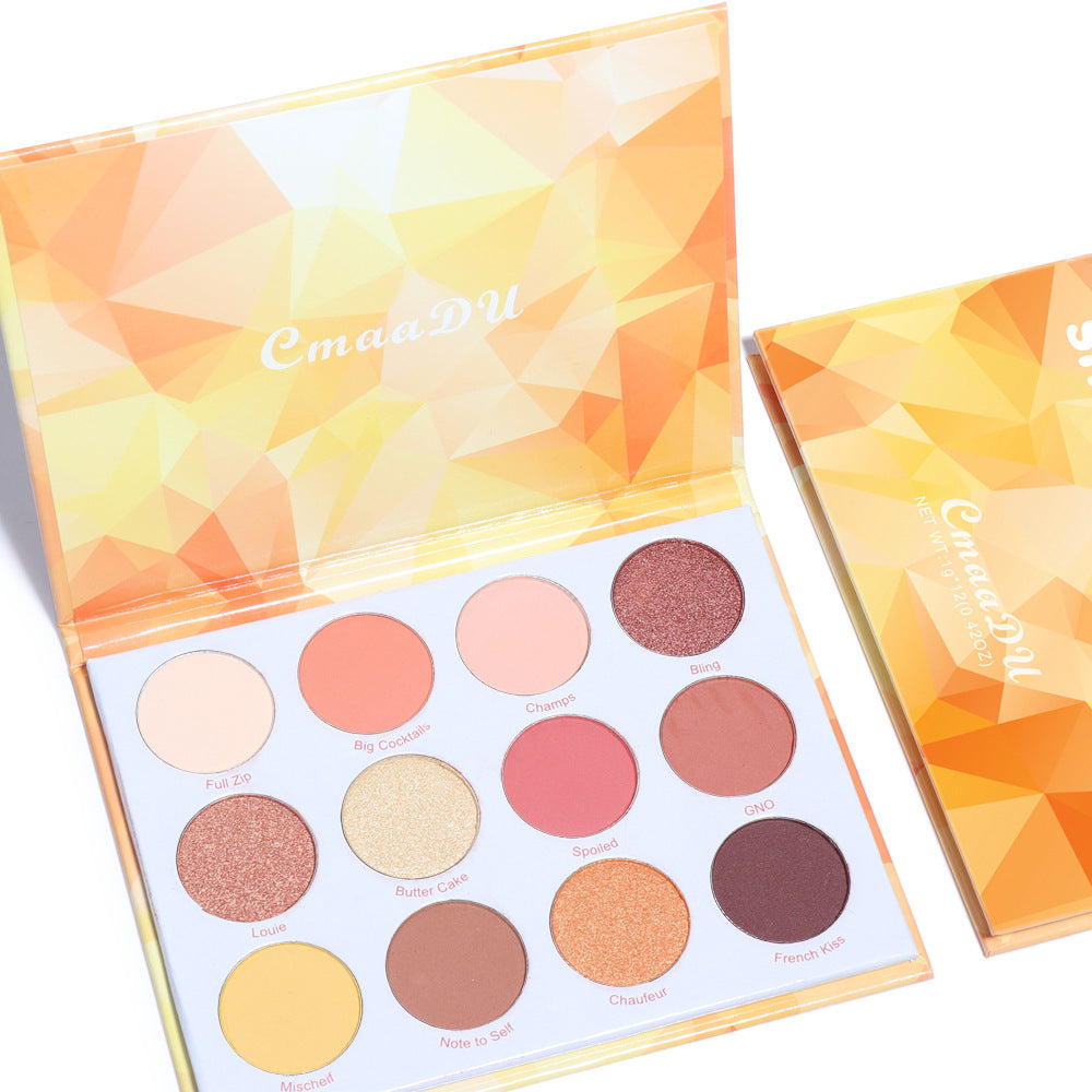 Matte And Metallic Glitter Eyeshadow Palette