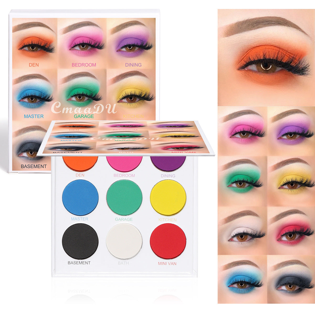 Matte And Metallic Glitter Eyeshadow Palette