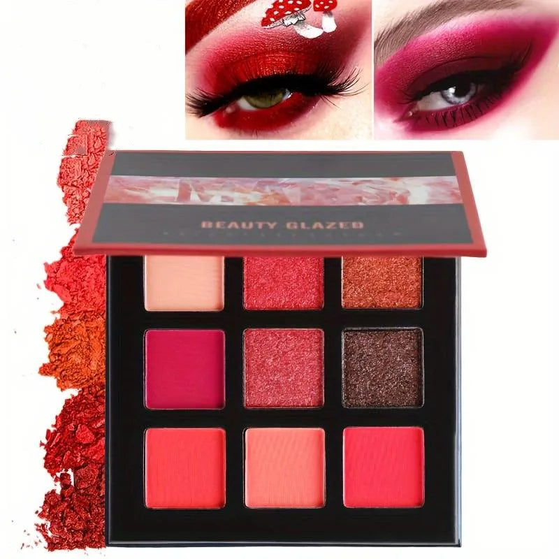 Matte Glitter Eyeshadow Palette 9 Colors