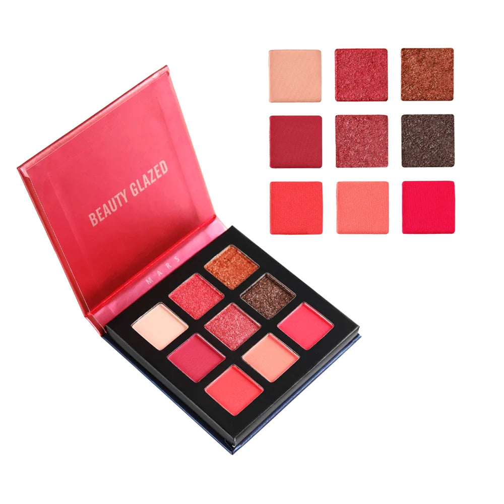 Matte Glitter Eyeshadow Palette 9 Colors