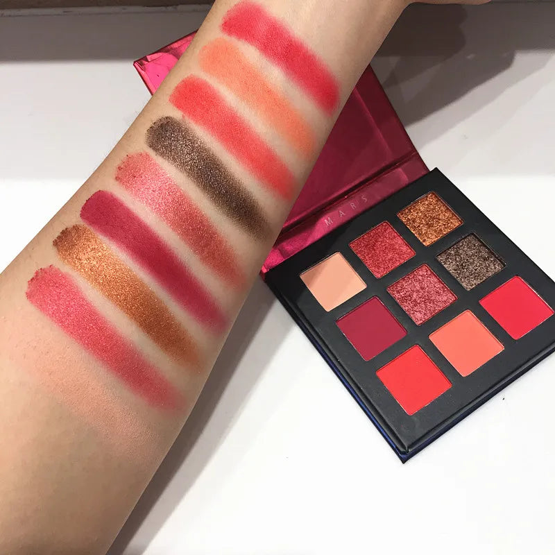 Matte Glitter Eyeshadow Palette 9 Colors