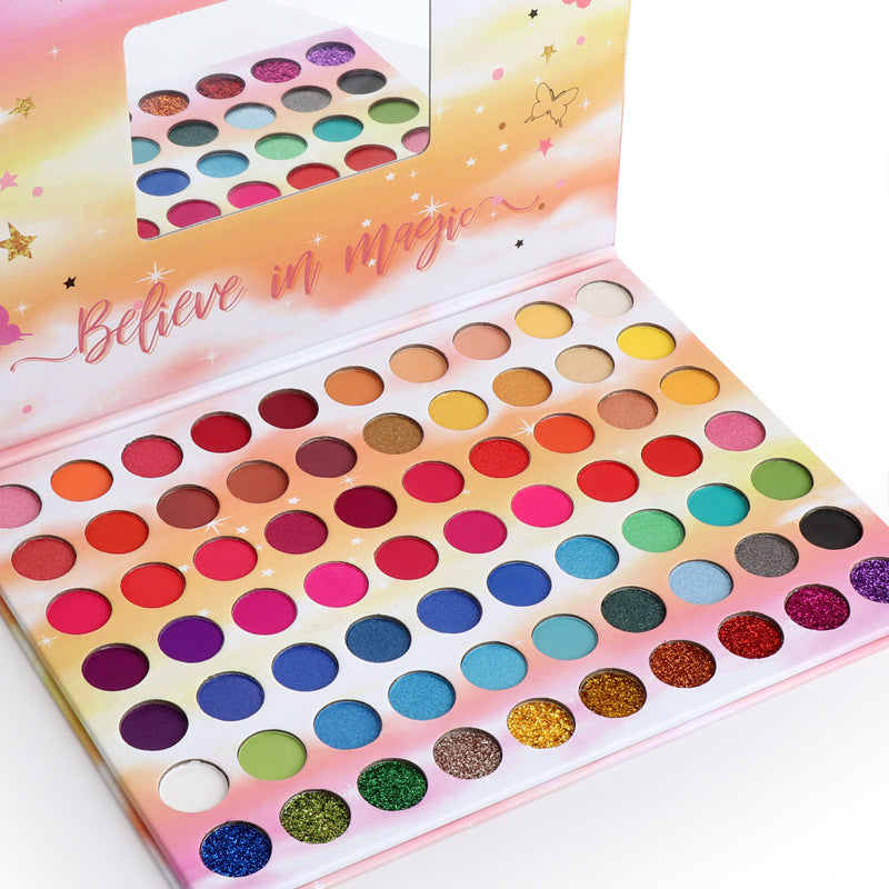 Matte Glitter Metal Eyeshadow Palette
