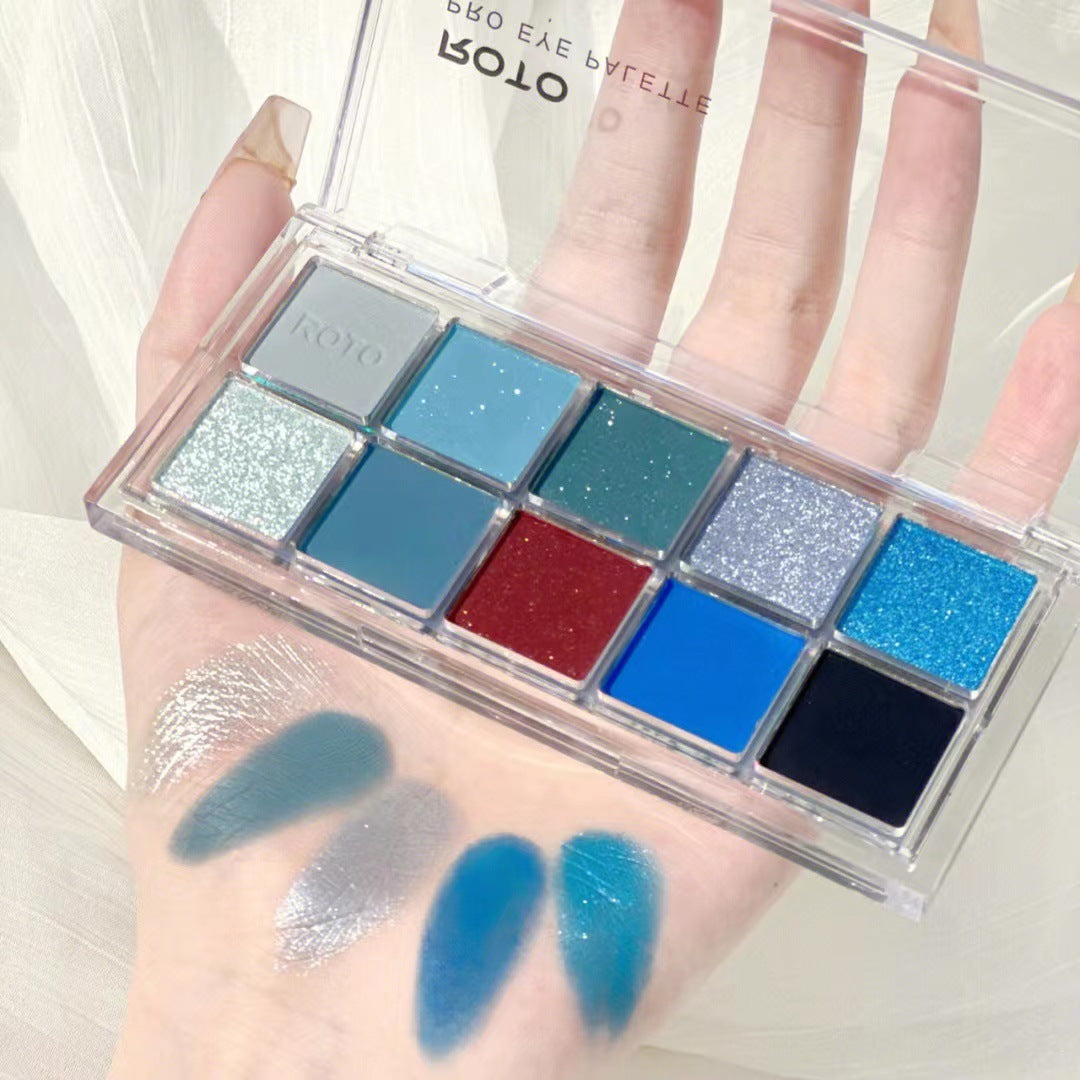 Matte Glitter Pearl Eyeshadow Palette