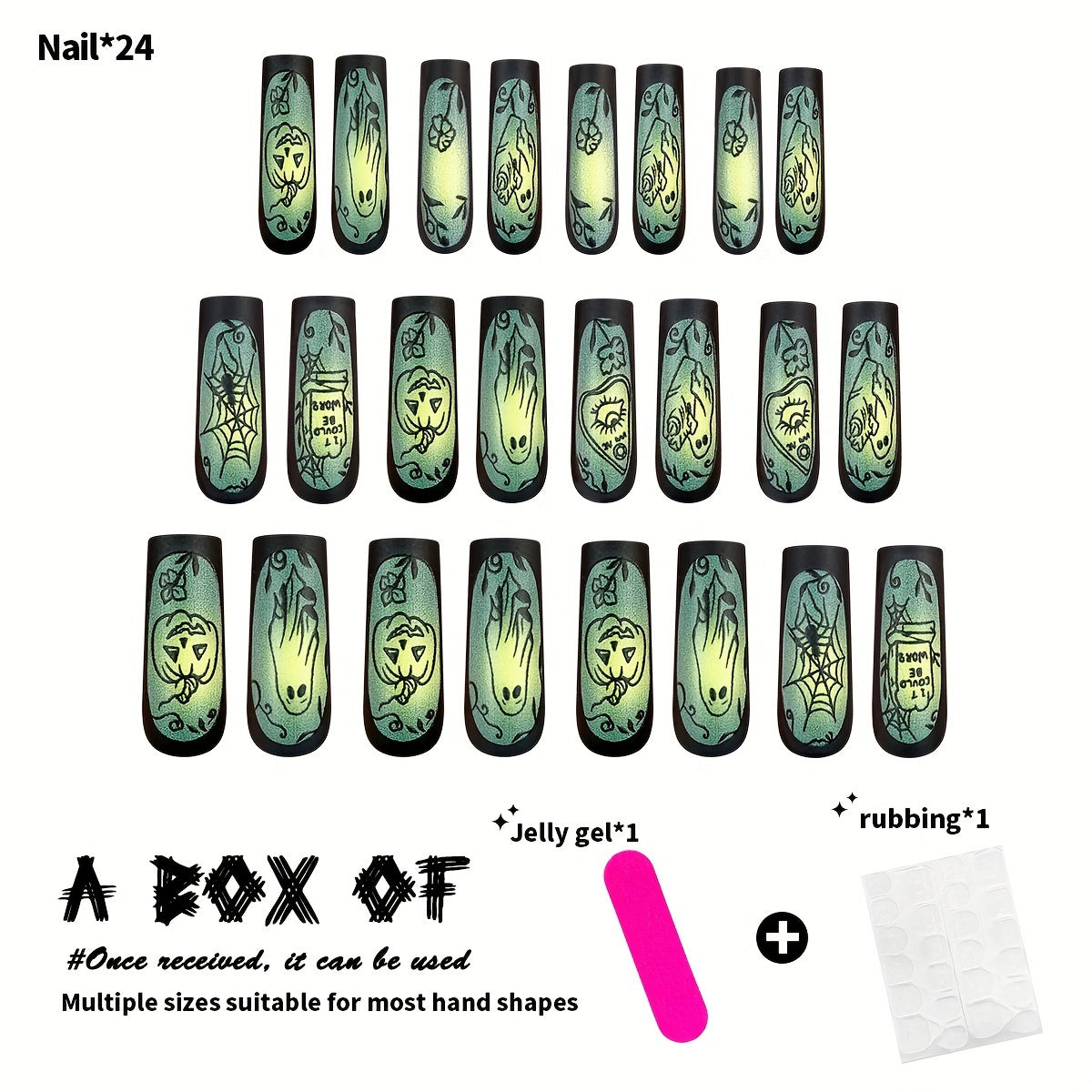 Matte Halloween Nail Tips