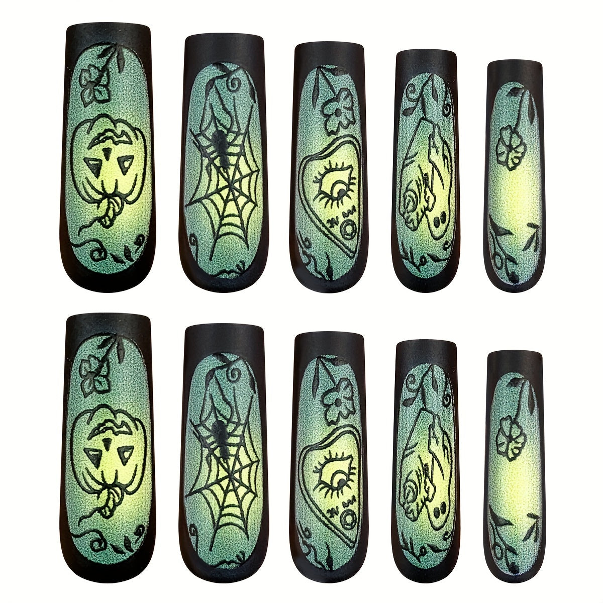 Matte Halloween Nail Tips