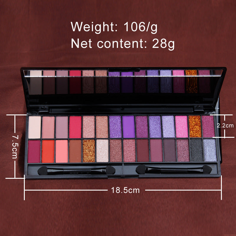 Matte Pearlescent 28-Color Eyeshadow Palette