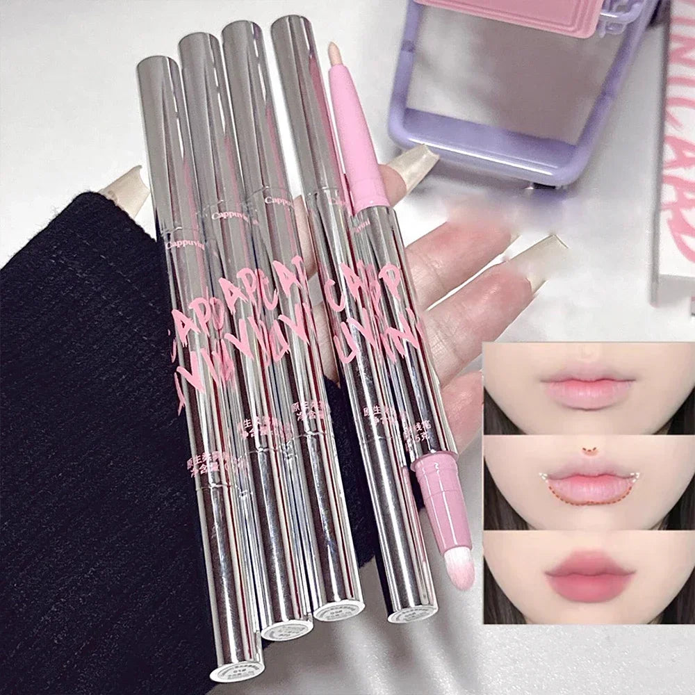 Matte Pink Lip Liner Pen Smooth Lip Contouring Makeup