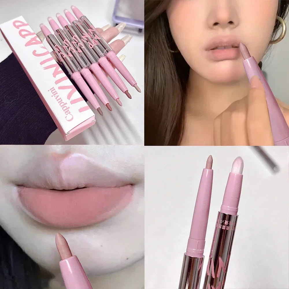 Matte Pink Lip Liner Pen Smooth Lip Contouring Makeup