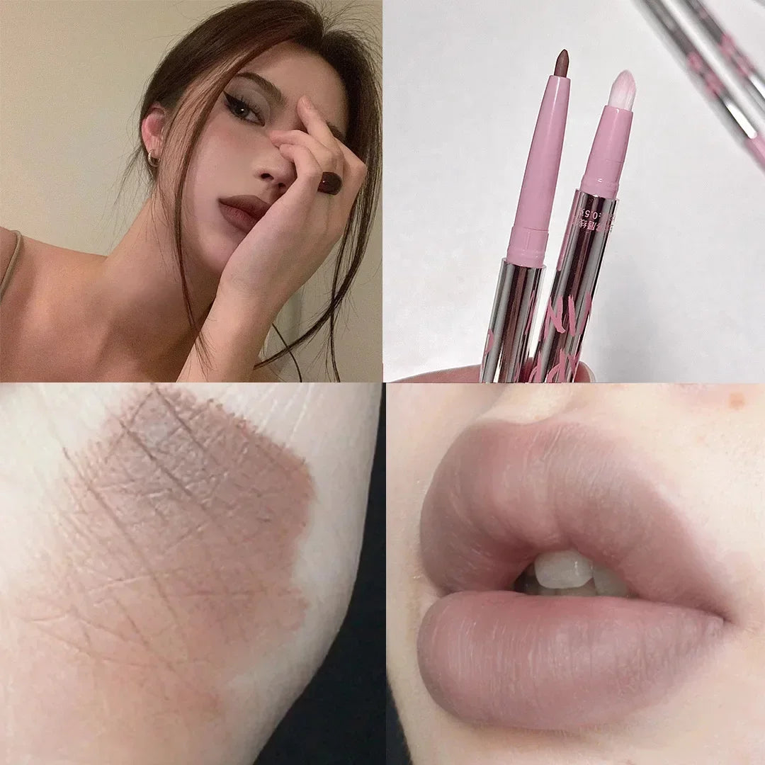 Matte Pink Lip Liner Pen Smooth Lip Contouring Makeup