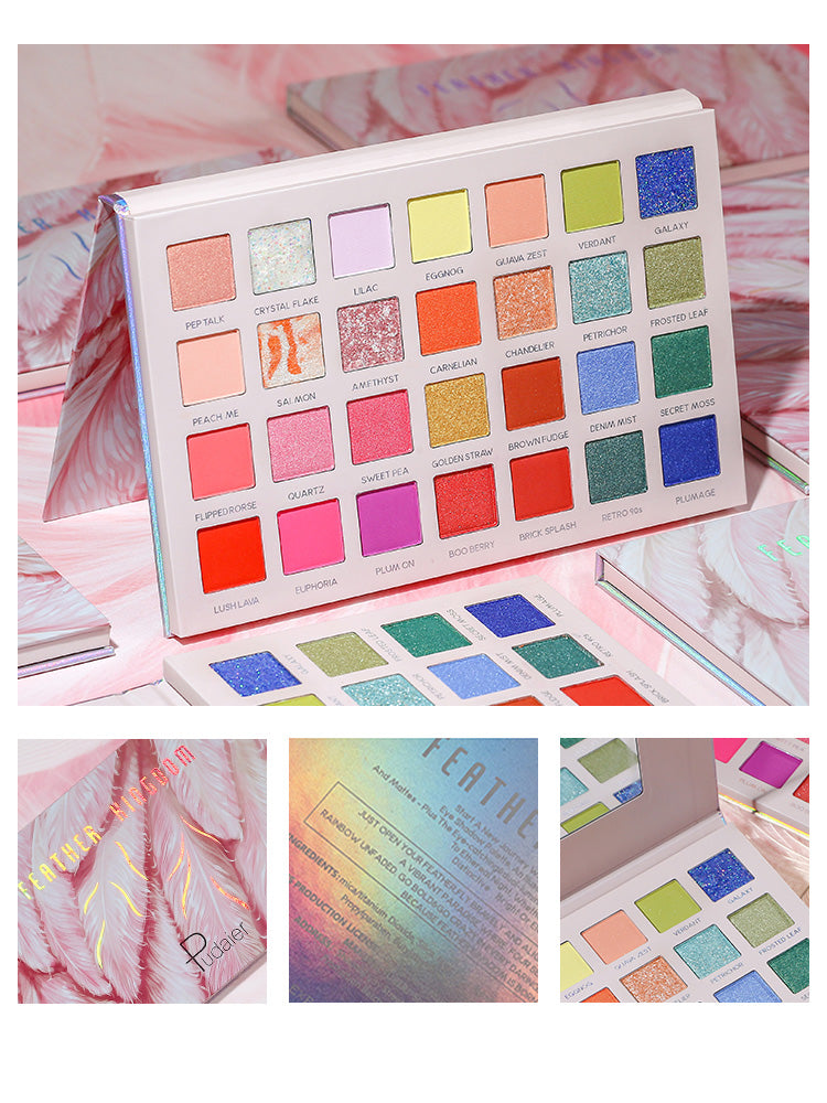 Matte Sparkle Shimmery Crimson Eyeshadow Palette