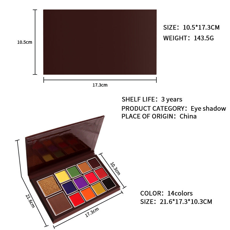 Matte and Shimmery Eyeshadow Palette