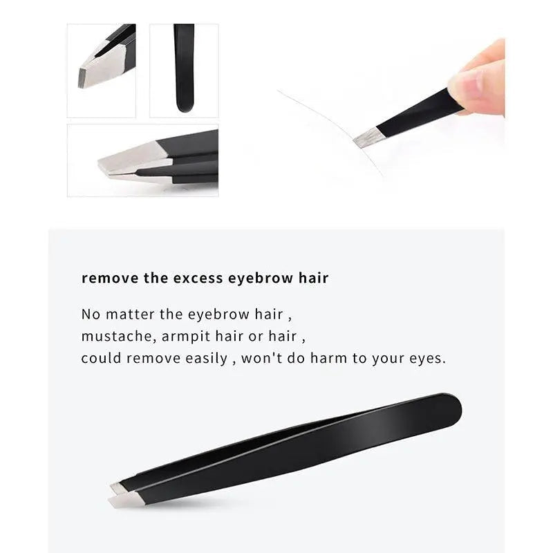 Max&Meet Precision Eyebrow Tweezers & Lash Extension Tool Set