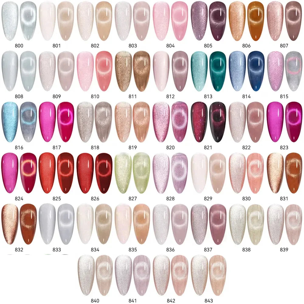 Maychao 12ml Cat Eye Gel Nail Polish Rainbow Effect