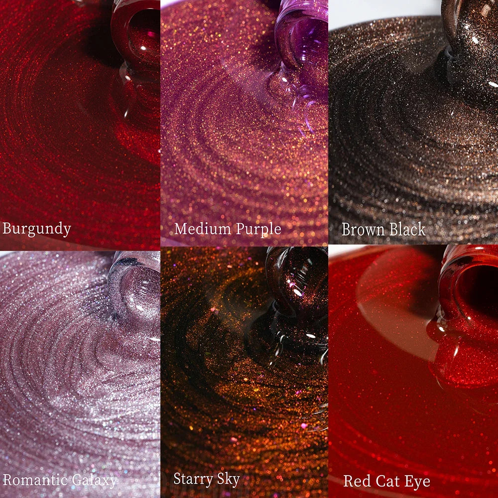 Maychao 12ml Cat Eye Gel Nail Polish Rainbow Effect