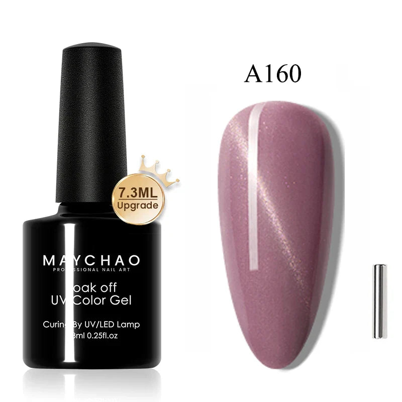 Maychao 12ml Cat Eye Gel Nail Polish Rainbow Effect