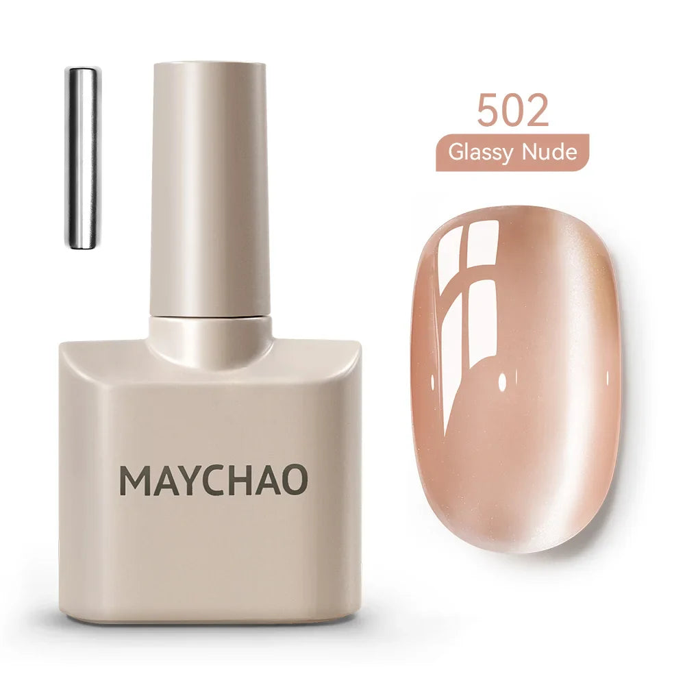 Maychao 12ml Cat Eye Gel Nail Polish Rainbow Effect