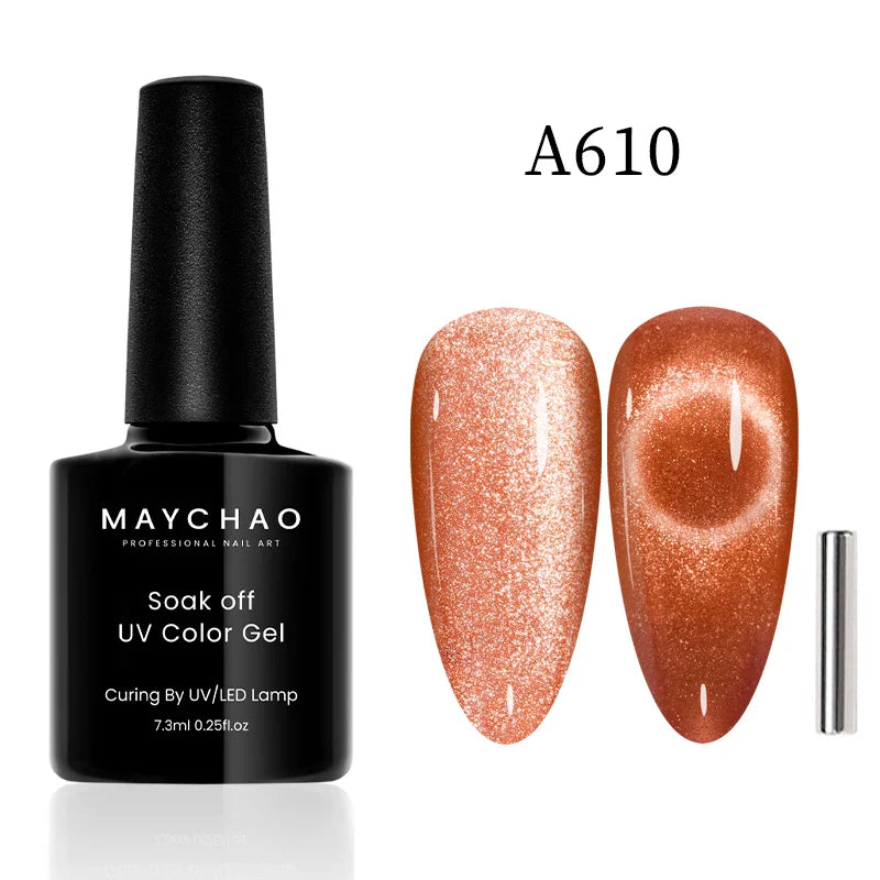 Maychao 12ml Cat Eye Gel Nail Polish Rainbow Effect