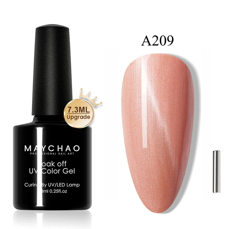 Maychao 12ml Cat Eye Gel Nail Polish Rainbow Effect