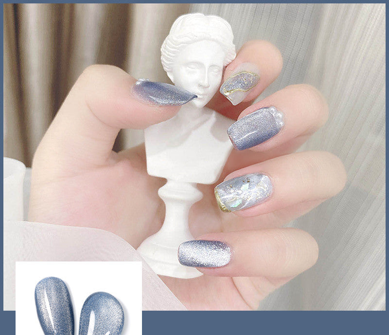 Milk Tea Crystal Cat Eye Nail Polish