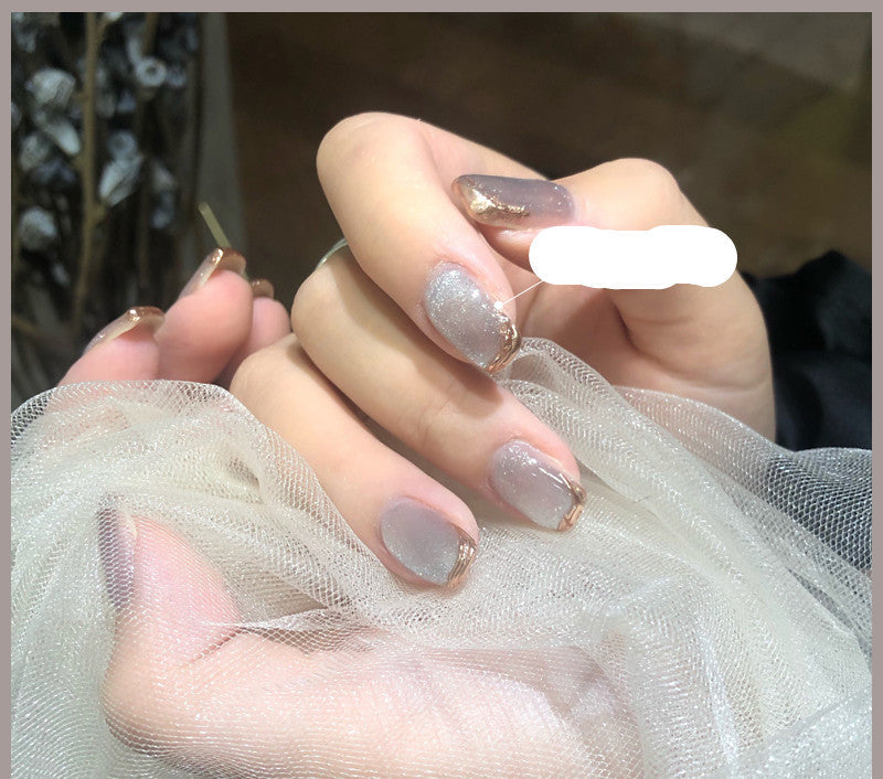 Milk Tea Crystal Cat Eye Nail Polish