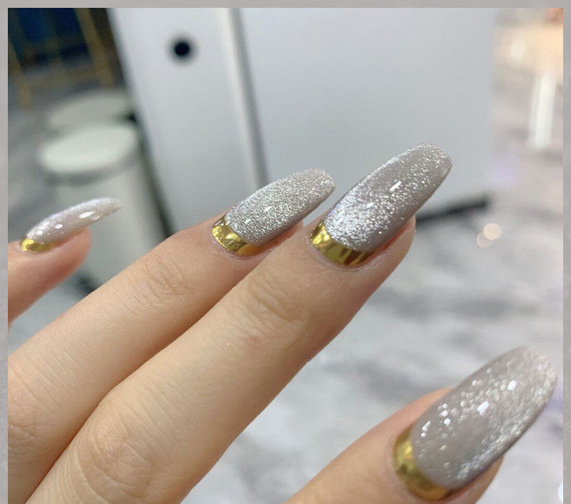 Milk Tea Crystal Cat Eye Nail Polish