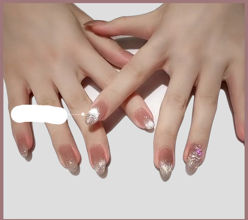 Milk Tea Crystal Cat Eye Nail Polish