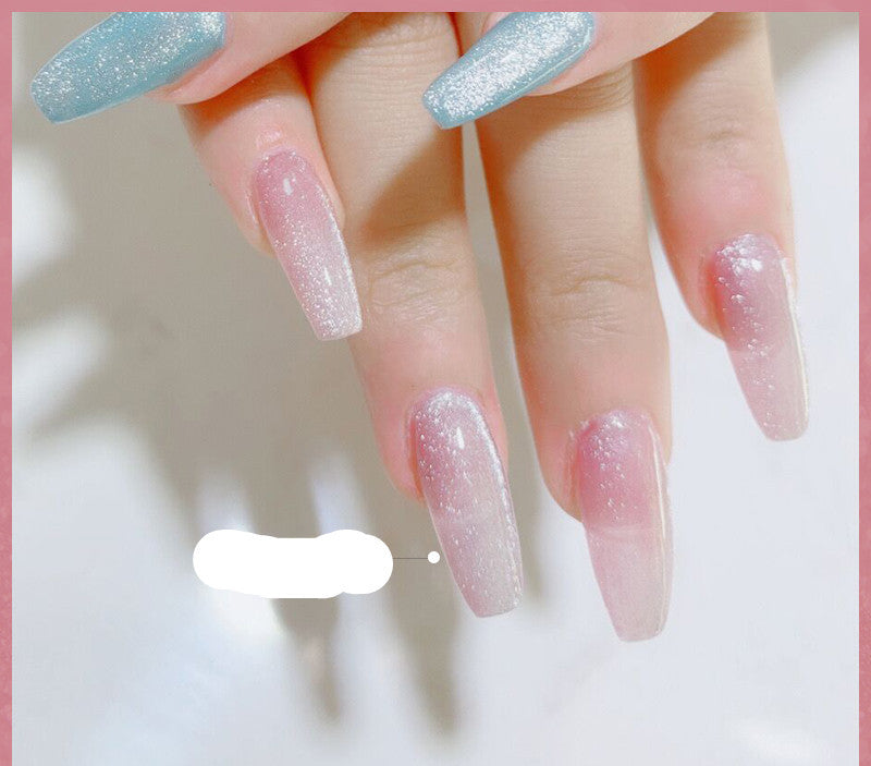 Milk Tea Crystal Cat Eye Nail Polish