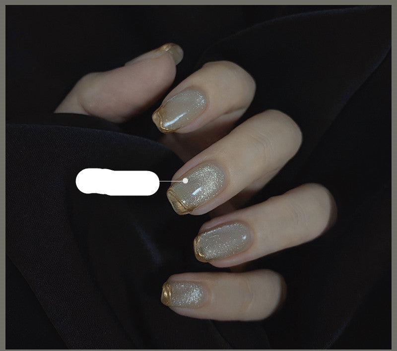 Milk Tea Crystal Cat Eye Nail Polish