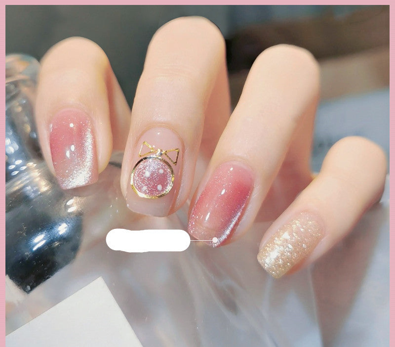 Milk Tea Crystal Cat Eye Nail Polish