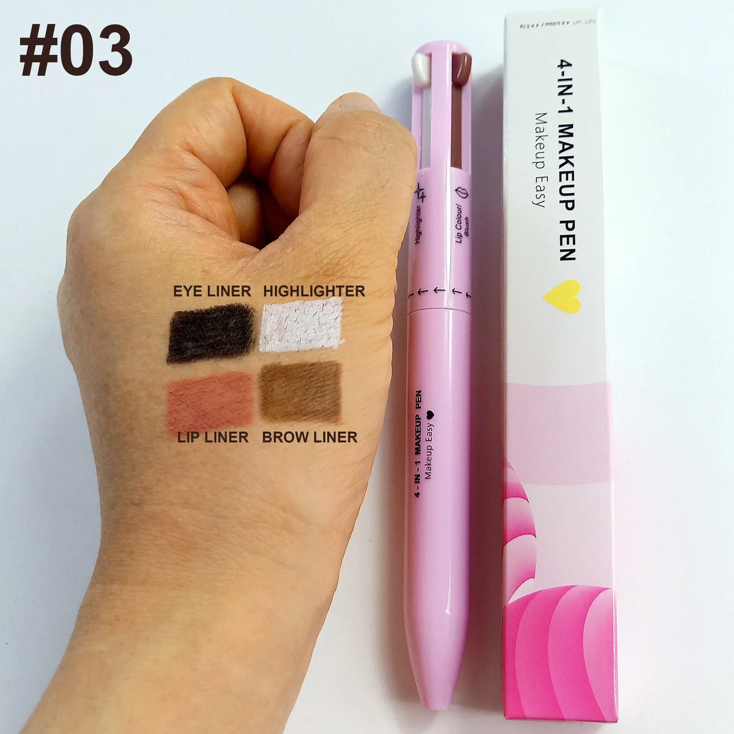 Multi-Effect 4 In 1 Eyeliner Eyebrow Pencil