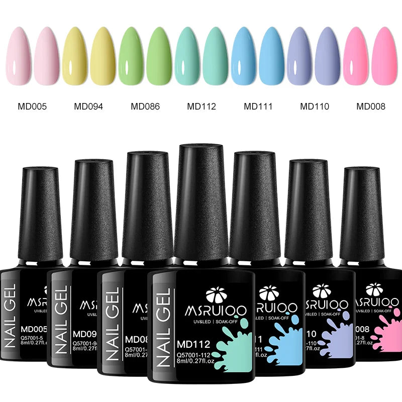 Nail Art Masterpiece Kit 7-Piece Gel Polish Set