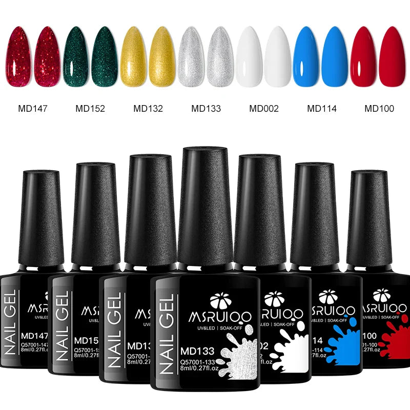 Nail Art Masterpiece Kit 7-Piece Gel Polish Set