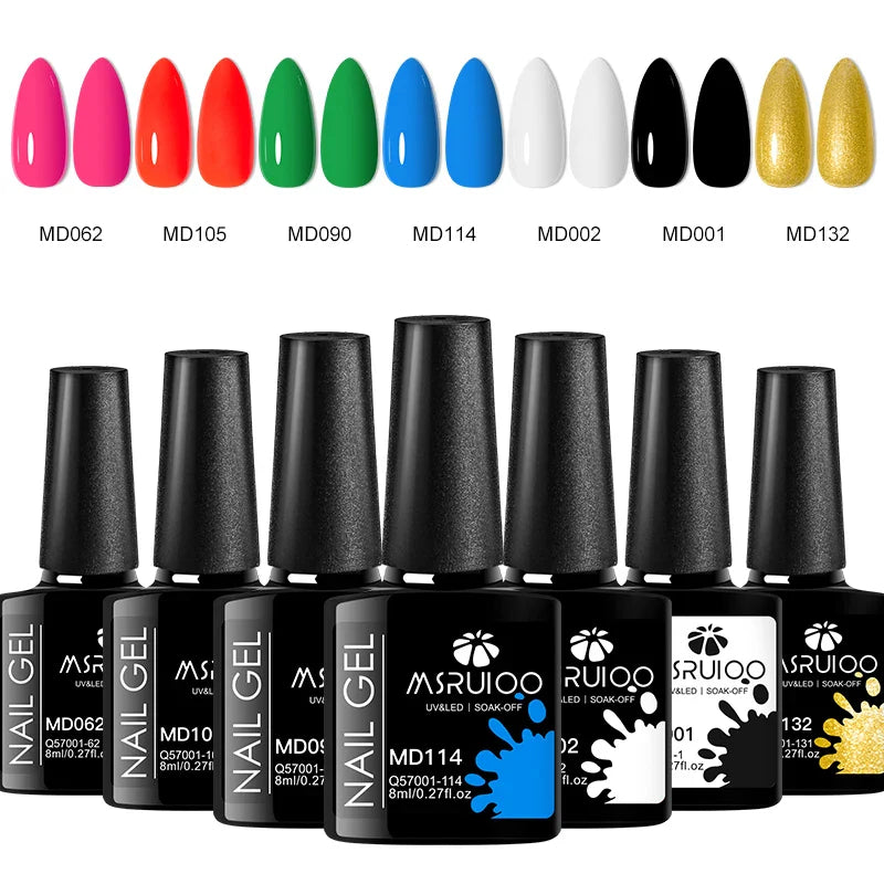 Nail Art Masterpiece Kit 7-Piece Gel Polish Set