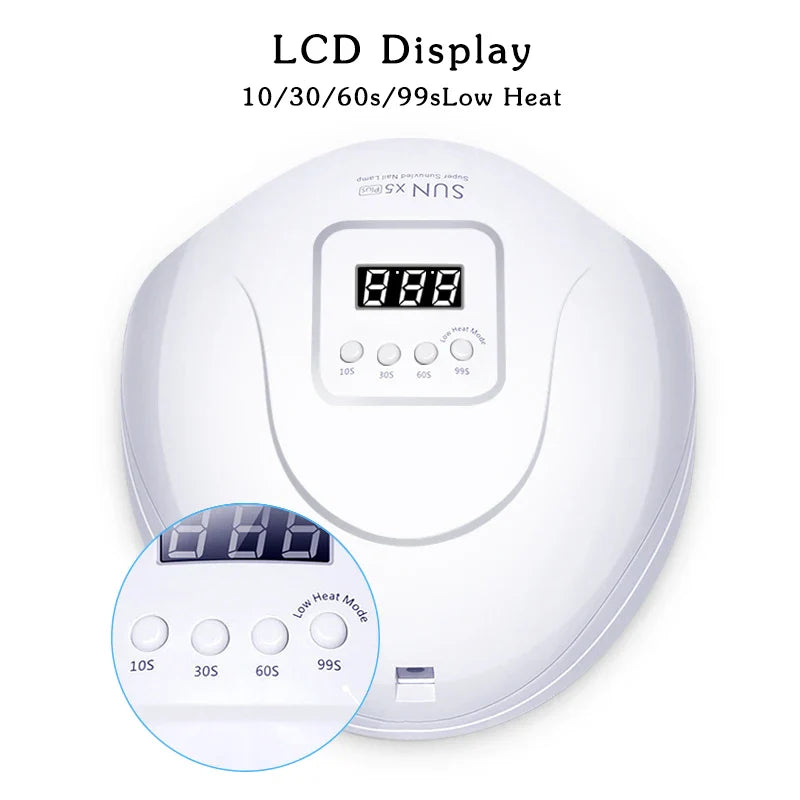 NNEOBA LED Nail Dryer UV Lamp for Gel Polish (72W)