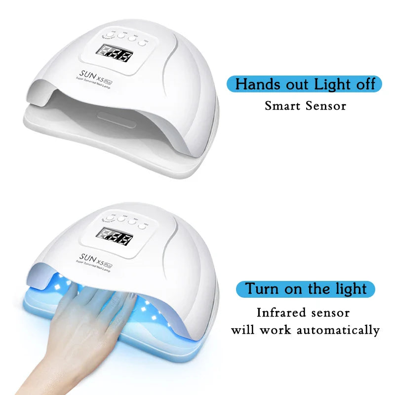 NNEOBA LED Nail Dryer UV Lamp for Gel Polish (72W)