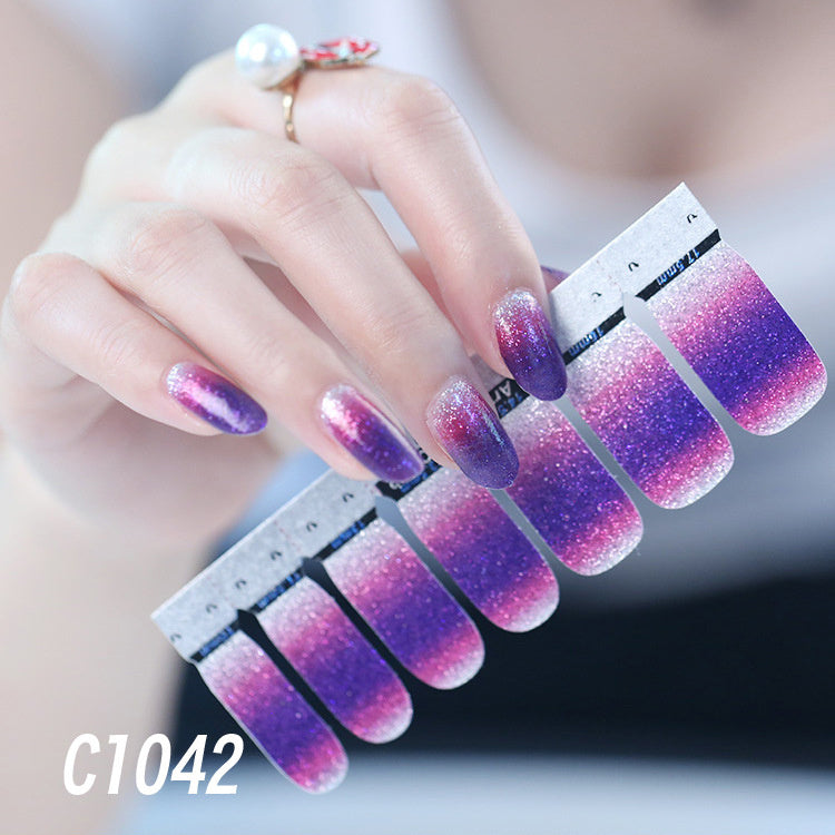 Nail polish nail sticker