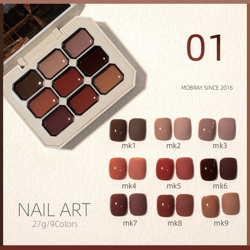 New Solid Nail Polish Set Jiugongge