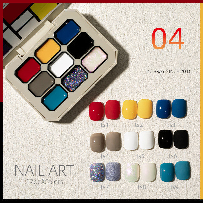 New Solid Nail Polish Set Jiugongge