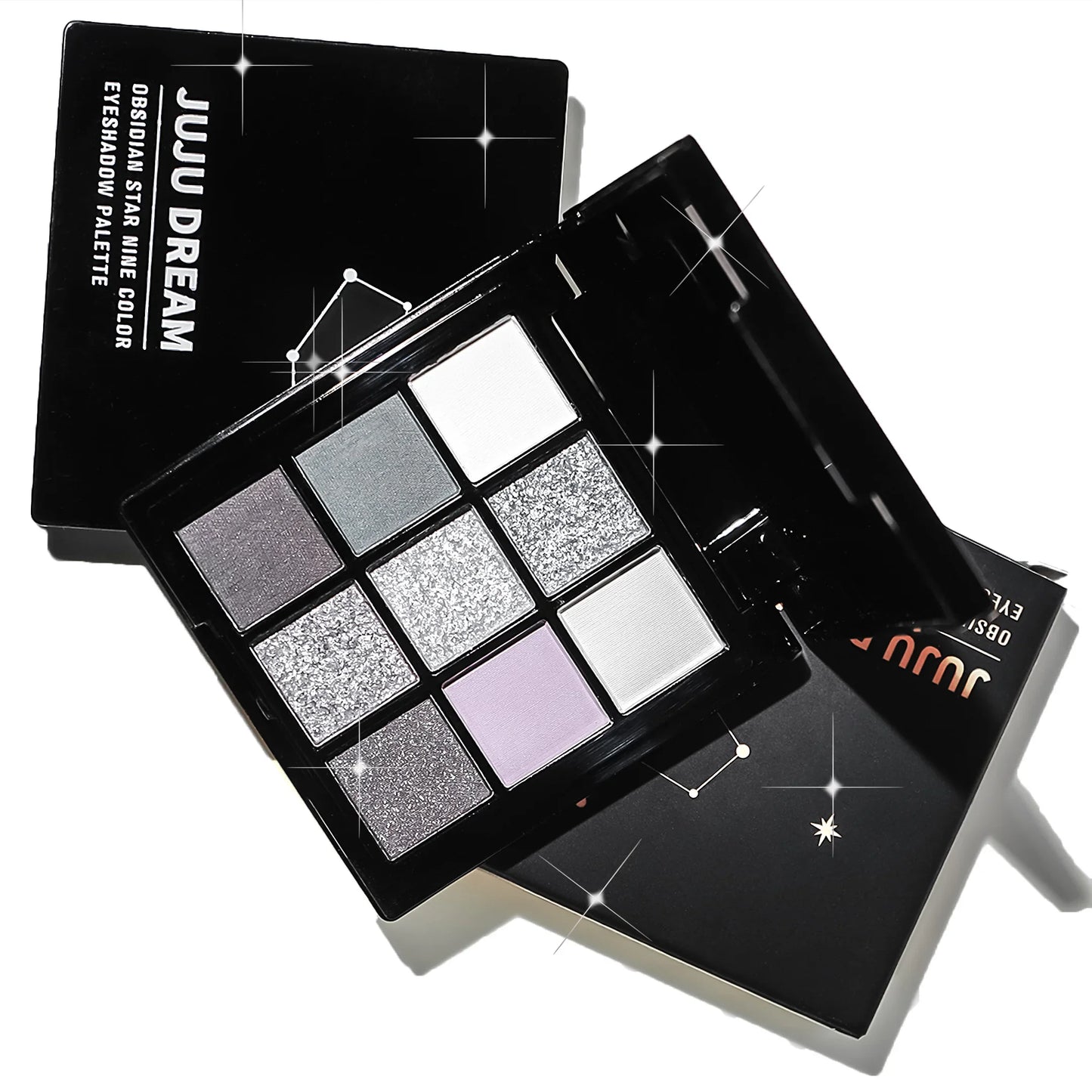 Nine Color Eyeshadow Palette for Smoky Makeup