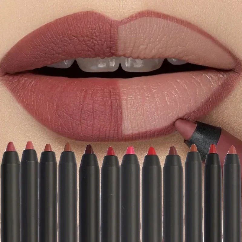 Nude Brown Lip Liner Pencil Matte Waterproof Long Lasting