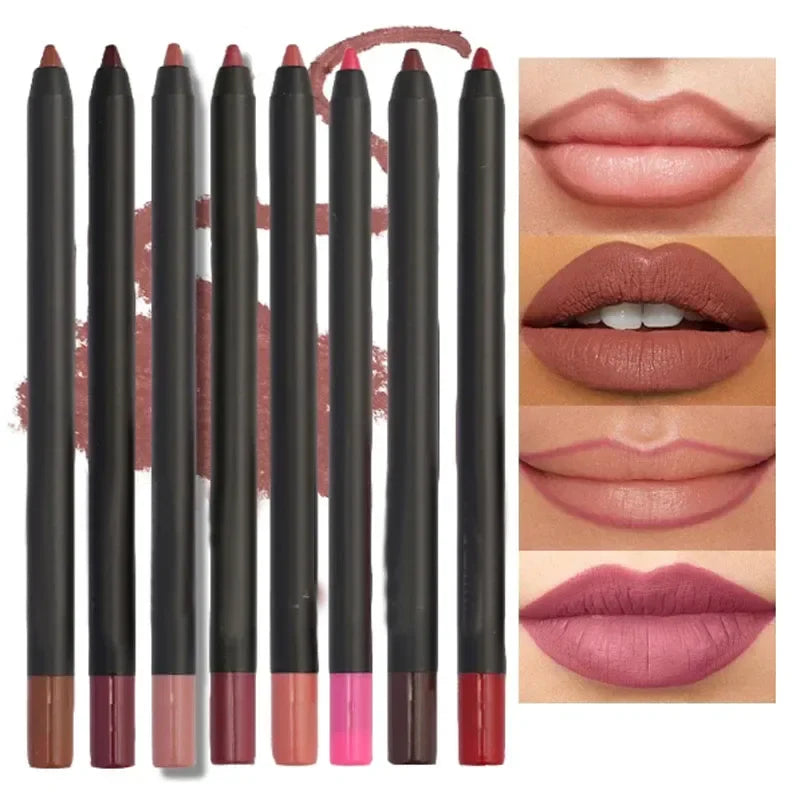 Nude Brown Lip Liner Pencil Matte Waterproof Long Lasting