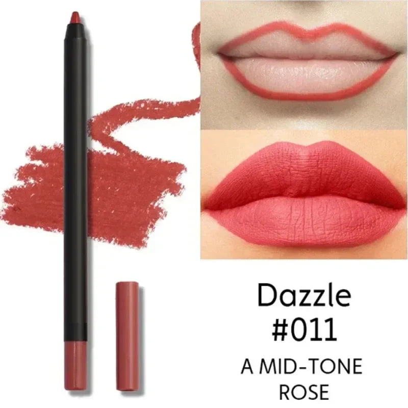 Nude Brown Lip Liner Pencil Matte Waterproof Long Lasting