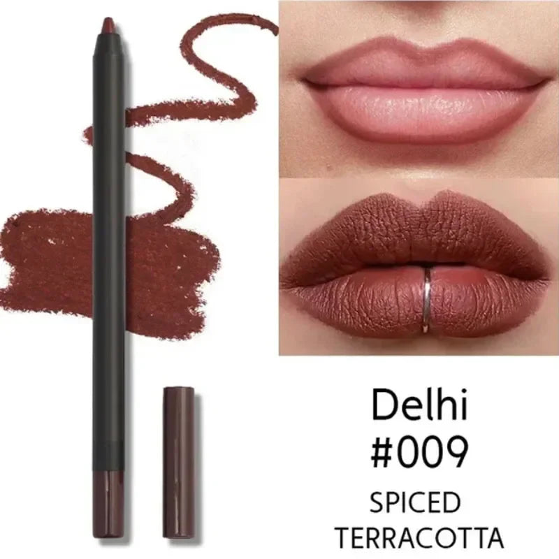 Nude Brown Lip Liner Pencil Matte Waterproof Long Lasting