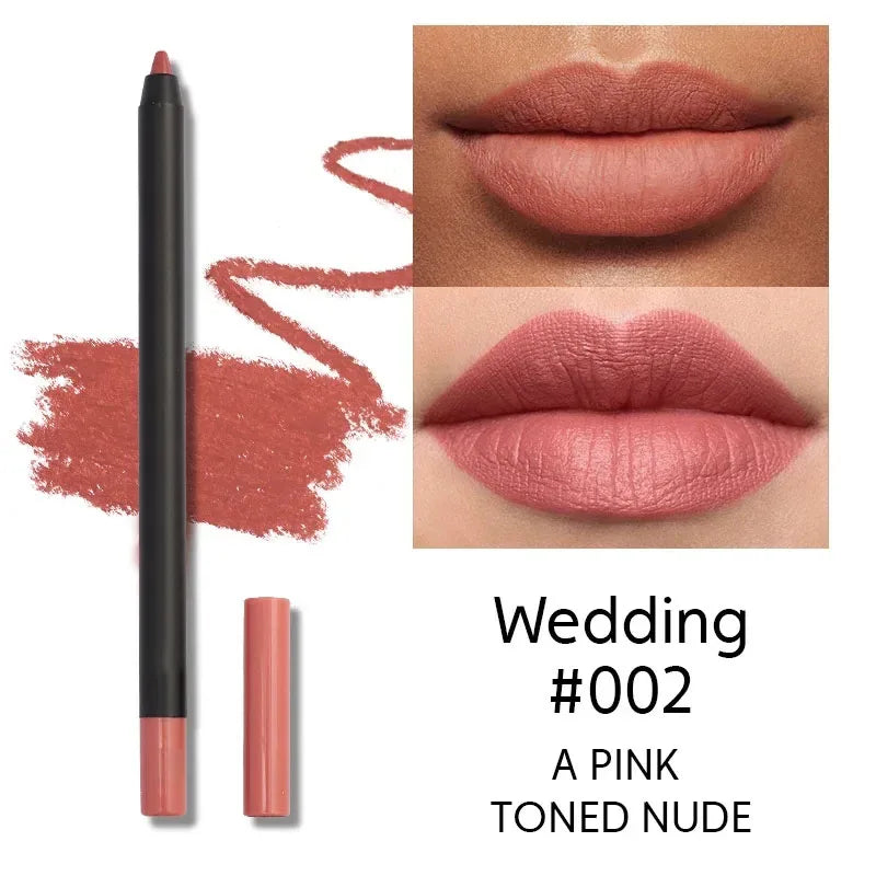 Nude Brown Lip Liner Pencil Matte Waterproof Long Lasting
