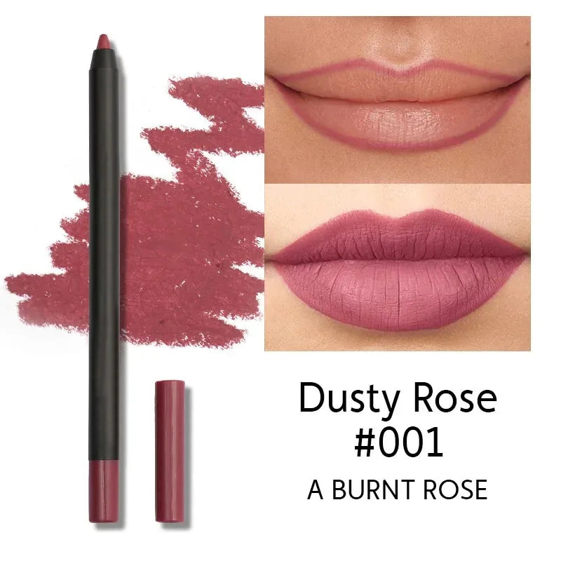 Nude Brown Lip Liner Pencil Matte Waterproof Long Lasting