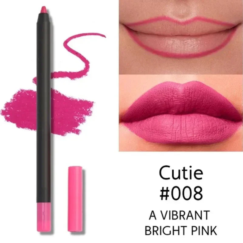 Nude Brown Lip Liner Pencil Matte Waterproof Long Lasting