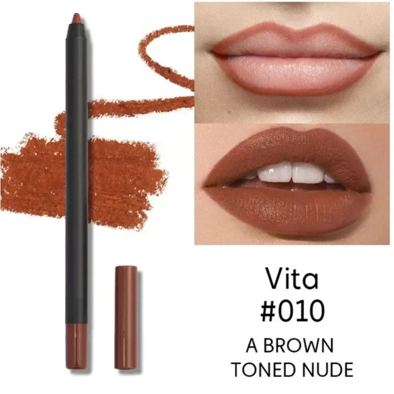 Nude Brown Lip Liner Pencil Matte Waterproof Long Lasting